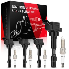 SCITOO UF816 4 ignition coils with 4 Iridium Spark Plugs for Hyundai Elantra Sonata Kona for kia Forte Optima 2.0L