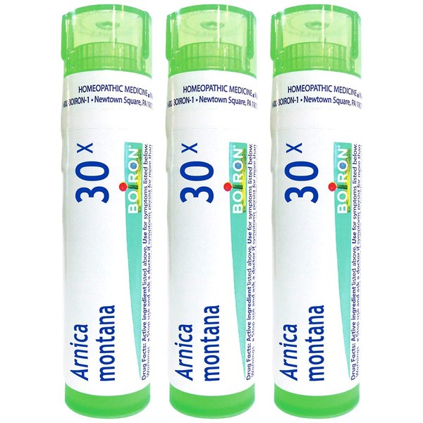 Boiron Arnica Montana 30x, 80 Pellets, Homeopathic Medicine for Muscle Pain, Stiffness, 3 Count
