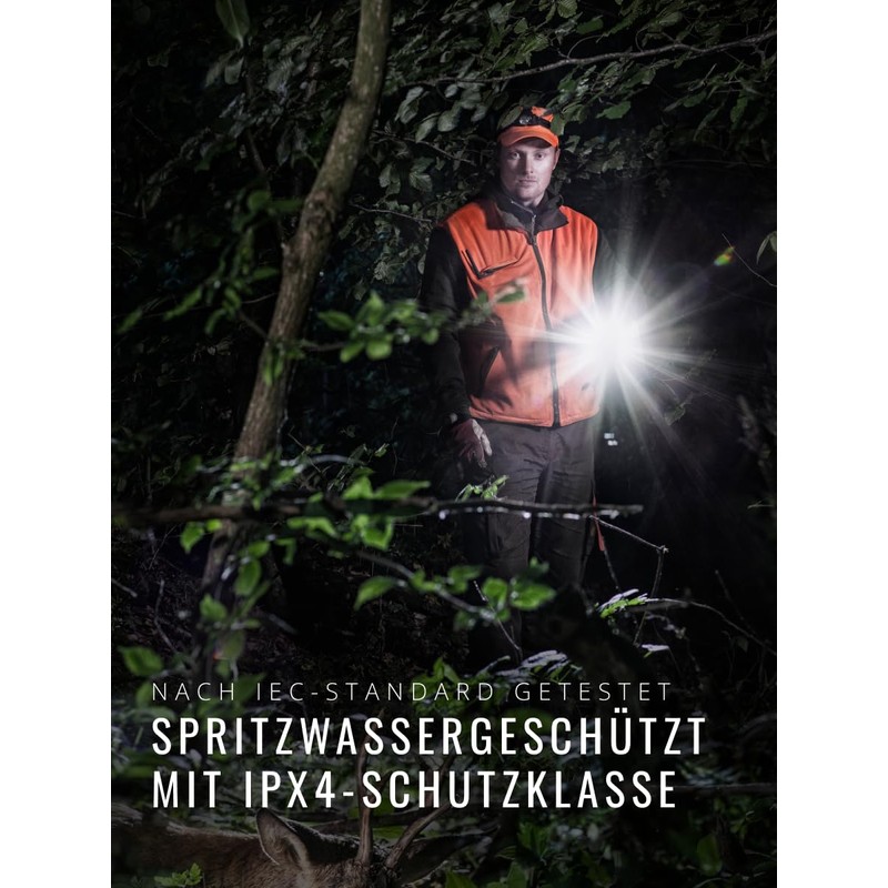 Suprabeam Q4 LED Flashlight 400 Lumens IPx4 Splash Waterproof Sliding