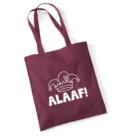 huuraa Alaaf Jute Bag Jester Cap Gift Bag 10 Litres Cotton Alaaf Gift Idea, burgundy, Unit size