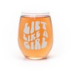 Life Like A Girl Stemless Wine Glass - Inspire &