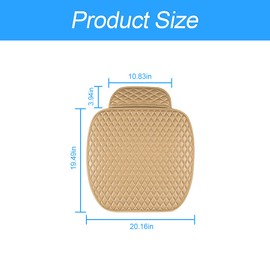 Moly Magnolia Leather Car Seat Cover/Protector, Car Seat Cushion, Comfortable, Compatible with 90% Vehicles, Cars, SUVs, Car Interior Accessories for Men and Women (Beige)