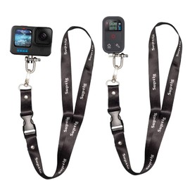 Suptig Neck Lanyard for GoPro Hero 13 Hero 12 Hero 11 Hero 10 Hero 9 Hero 8 Hero 7 Hero 6 5 4 Hero session Gopro max Gopro Fusion, Akaso, Dji osmo, Insta 360 ace pro (2 Pack)