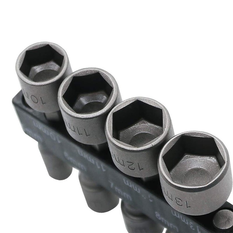 5-13 mm Hex Shank Nut Setter Driver, Drill Bit Set