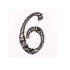 Craftbuddy US 2 x 6" Self Adhesive Stick on Black Rhinestone Numbers Gems Crystals