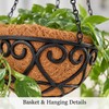 Coconut Brown Hanging Planter Basket for Indoor & Outdoor Plants