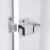 INIRET 2 Packs Self-Closing Gate Latches, Silver Spring Door Lock,