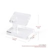 Oirlv YJ12601 Watch Stand, Acrylic, Removable, Portable, Mini Display, Storage,