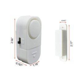 12 Pack Door Window Alarm for Kids Safety Wireless Door Alarm for Home Security Personal Security Window Alarms Sensor Burglar Door Alarm for Home,Cars,Sheds,Caravans (White)