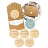 Joli Coon 5 Wooden Discs with Folding Envelope and Seal