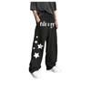 GORGLITTER Men's Y2K Graphic Baggy Sweatpants Drawstring Waist Wide Leg