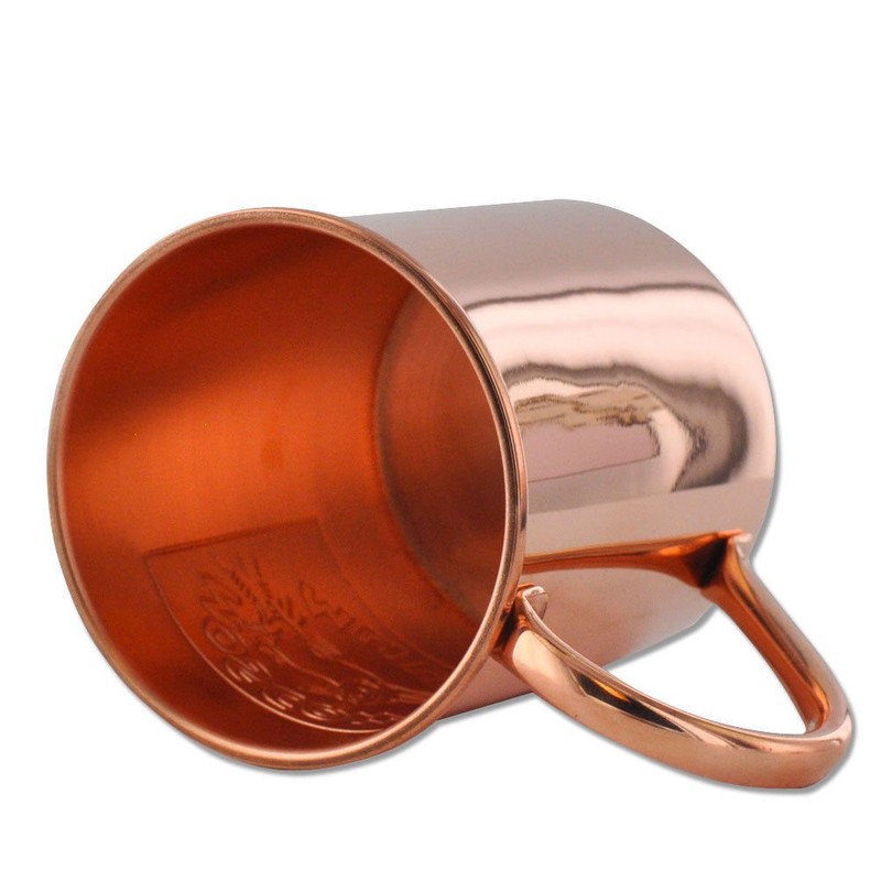 13.5oz Embossed Logo, Copper Moscow Mule Mug by Paykoc 12082L