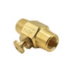 Interstate Pneumatics VBT44 - Brass Button Valve 1/4 Inch x
