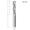 EANOSIC Upcut Spiral Router Bit 3-Flute with 1/2” Shank, Extra