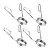 WOONEKY 4Pcs Portable Stainless Steel Barbell Clips Quick Release Weight