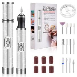 Electric Nail File for Thick Toe Nails, 4 Speeds Nail Grinder for Thick Toenails Set for Various Nails and Shapes