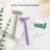 The Grooming Society Double Edge Safety Razor Blades, 50 Count