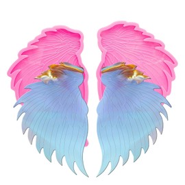1 Pair Wings Coaster Resin Molds Wings Silicone Epoxy Casting Mold for Cup Mat Agate Coaster Mold DIY Unique Coaster Home Decoration