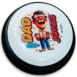 Gifts for Dad and Fathers - 650+ Extra Cheesy Funny Dad Jokes at The Push of a Button - Dad Gifts from Daughter, Dad Birthday Gift, White Elephant Gifts, Novelty Talking Gifts for Men