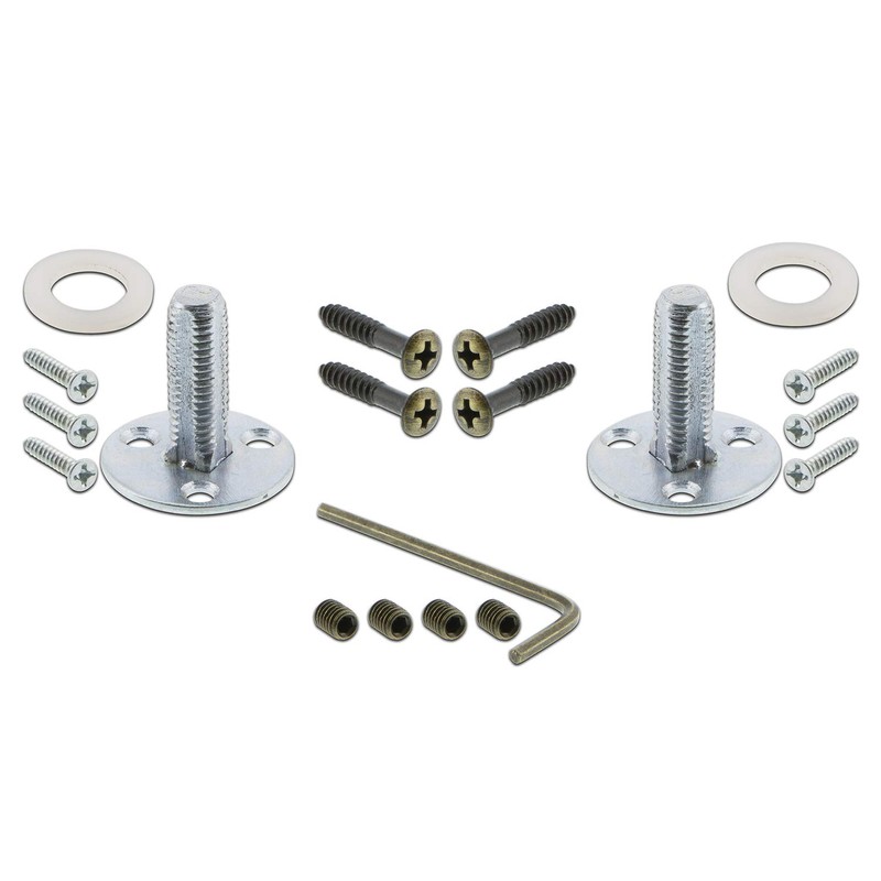 Nostalgic Warehouse Meadows Plate with Craftsman Knob, Double Dummy, Antique