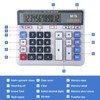 M&G Desktop Calculator 12 Digits Extra Large LCD Display, Dual