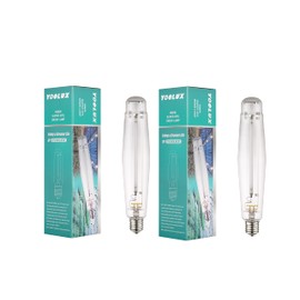 YOOLUX 1000W Plant hps Bulb (high Pressure Sodium) Grow Lights for Indoor Plants- High PAR, Maximizes red and Orange Spectrums CCT 2100K, Supper Bright 140000 Lumens. Grow Light Bulbs 2 Pack