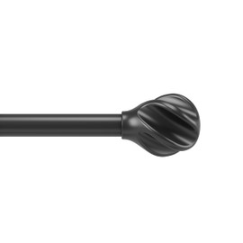 Umbra Helix Curtain Rod, 42"-120" Inch, Black