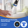 Hibbent Pull Down Kitchen Faucet Head Replacement, 4 Function LED