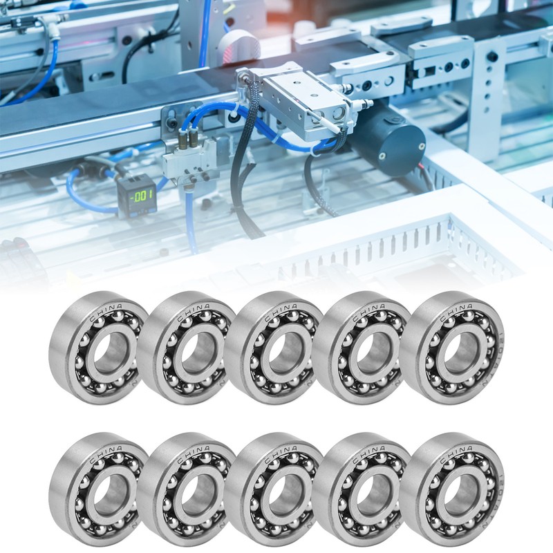 10Pcs Self Aligning Ball Bearings Double Row Radial Balls Bearing