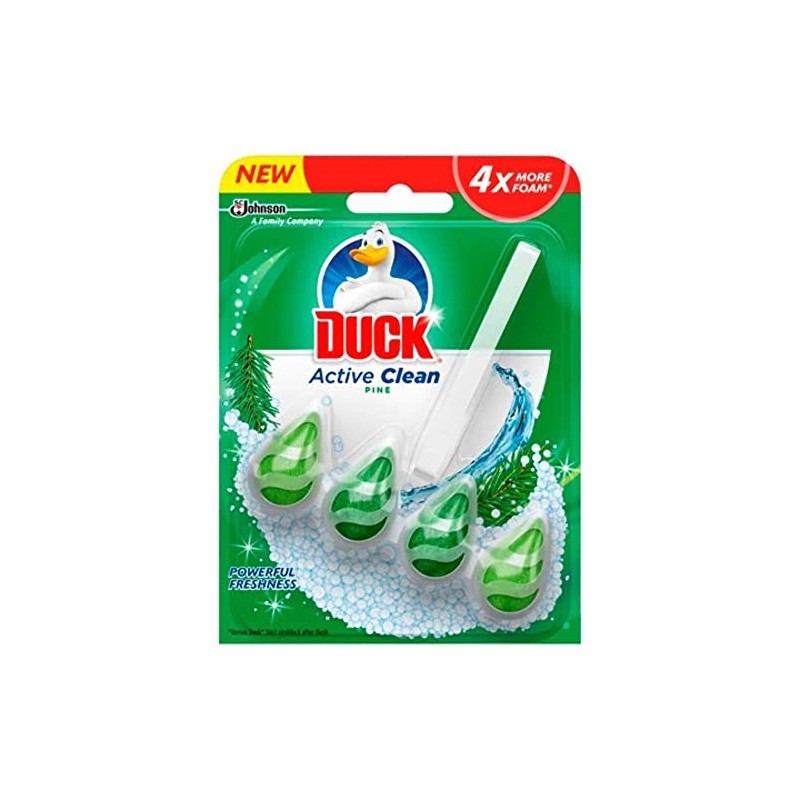 Duck Active Clean Toilet Rimblock Pine, 38.6g