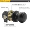 Probrico Passage Interior Door Knobs Hall and Closet Door Handle