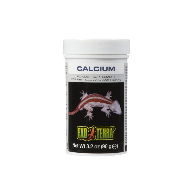 Exo Terra Calcium Powder Supplement for Reptiles and Amphibians, 3.2