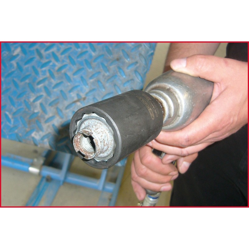 KS Tools 150.1703 Special drive shaft impact socket, 1/2", 27mm