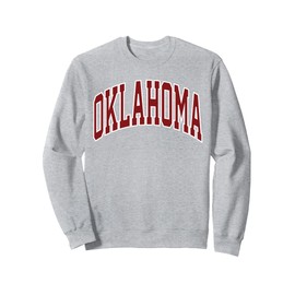 Retro Oklahoma Throwback Souvenir Oklahoma Red White Classic Sweatshirt