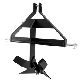 ALMULOO 3 Point Middle Buster Compatible with Category 1 3 Point Quick Hitch Tractors Steel Powder Coated Black Raw Furrowing Plow Lawn Ditch Buster