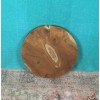 Greenage Rustic Natural Round Teak Wood Slab Table Top DIY