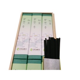 (Can be placed in the package with a noshi-noshi, can be used as a gift for Awaji Baikaundo), Smokeless Incense Gift, Bamboo Charcoal Sweet Tea Incense 6 Boxes, Paulownia Box, Rose, Buddhist memorial