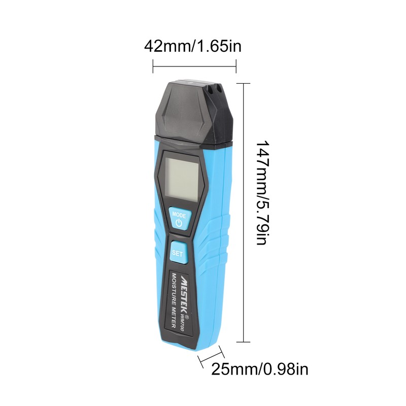 Wood Moisture Tester Handheld Temperature Humidity Meter Mini LCD Digital