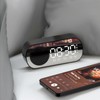 Bluetooth Speaker Clock Multifunctional Smart Digital Mirror Alarm Clock for