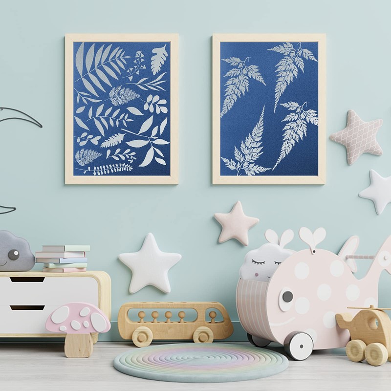 38 Sheets Cyanotype Sun Print Kit With 2 Clear Acrylic