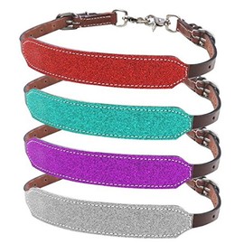 Showman Glitter Overlay Leather Wither Strap! New Horse TACK! (Red)