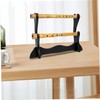 NOLITOY Household Flute Storage Holder Elegant Wooden Display Stand for