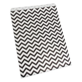 CuteBox Company 8.5" x 11" Chevron Pattern Flat Paper Gift Bags 100pcs for Retail, Packaging, Party Favors, Merchandise, Crafts, Handmade Goods, Arts and Crafts, Outdoor Events, Holidays, Weddings