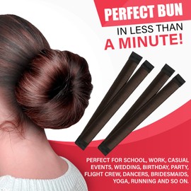 Glamza Women's Magic Hair Bun Snap Styling Donut Former French Twist Band Manufacturer