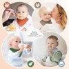 TOFFCAEA Pack of 10 Bibs Baby Absorbent Triangle Scarf, Four