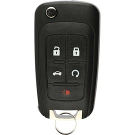 KeylessOption Keyless Entry Car Remote Uncut Flip Key Fob Replacement for Chevy Buick GMC OHT01060512