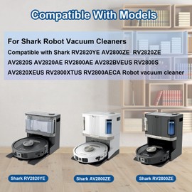 10 Pack Washable, Reusable Gray Microfiber Mop Pads for Shark Robot Vacuum Models RV2820ZE AV2800ZE, RV2820YE, AV2820S, AV2820XEUS, AV2820AE, AV282BVEUS, RV2800AE, RV2800S, RV2800XTUS, RV2800AECA