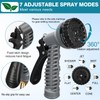 HEYTIMI 50 FT 3/8" Lightweight Coiled Garden Hose EVA Flexible
