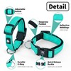 NESTROAD Reflective Dog Collar and Leash Set,Soft Neoprene Pet Collar