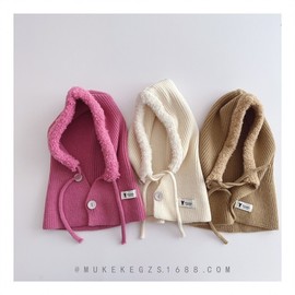 Kids' Balaclava Winter Beanie Earflap Hat LF3288 - Free Size for Children (50-55) Deep Khaki 3ea